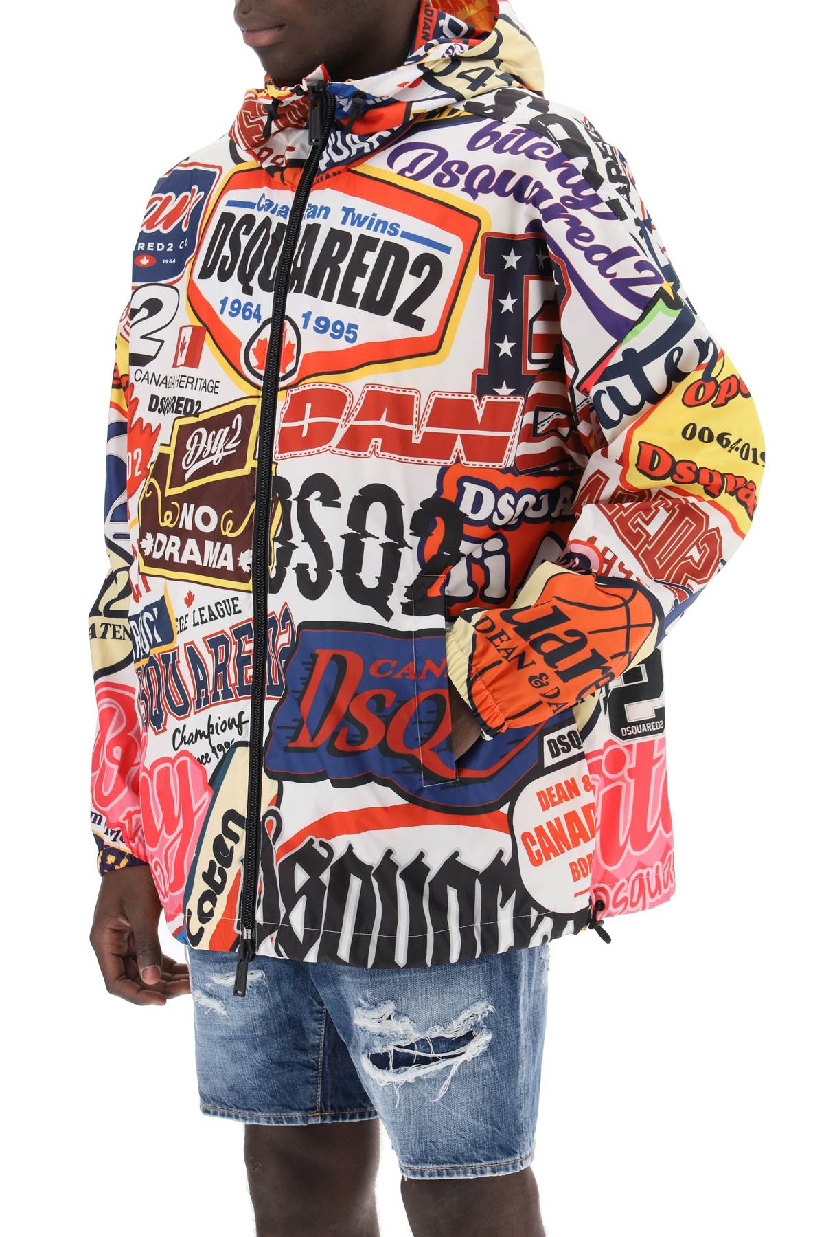 Dsquared2 Dsquared2 logomania windbreaker jacket