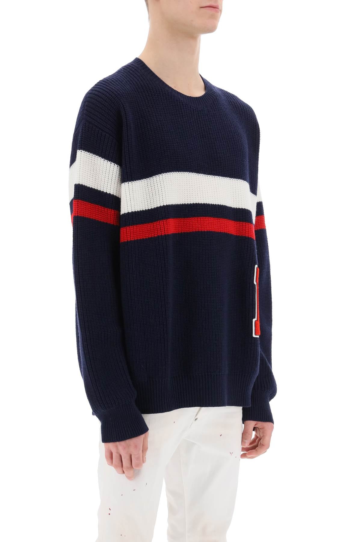 Dsquared2 Dsquared2 wool sweater with varsity patch