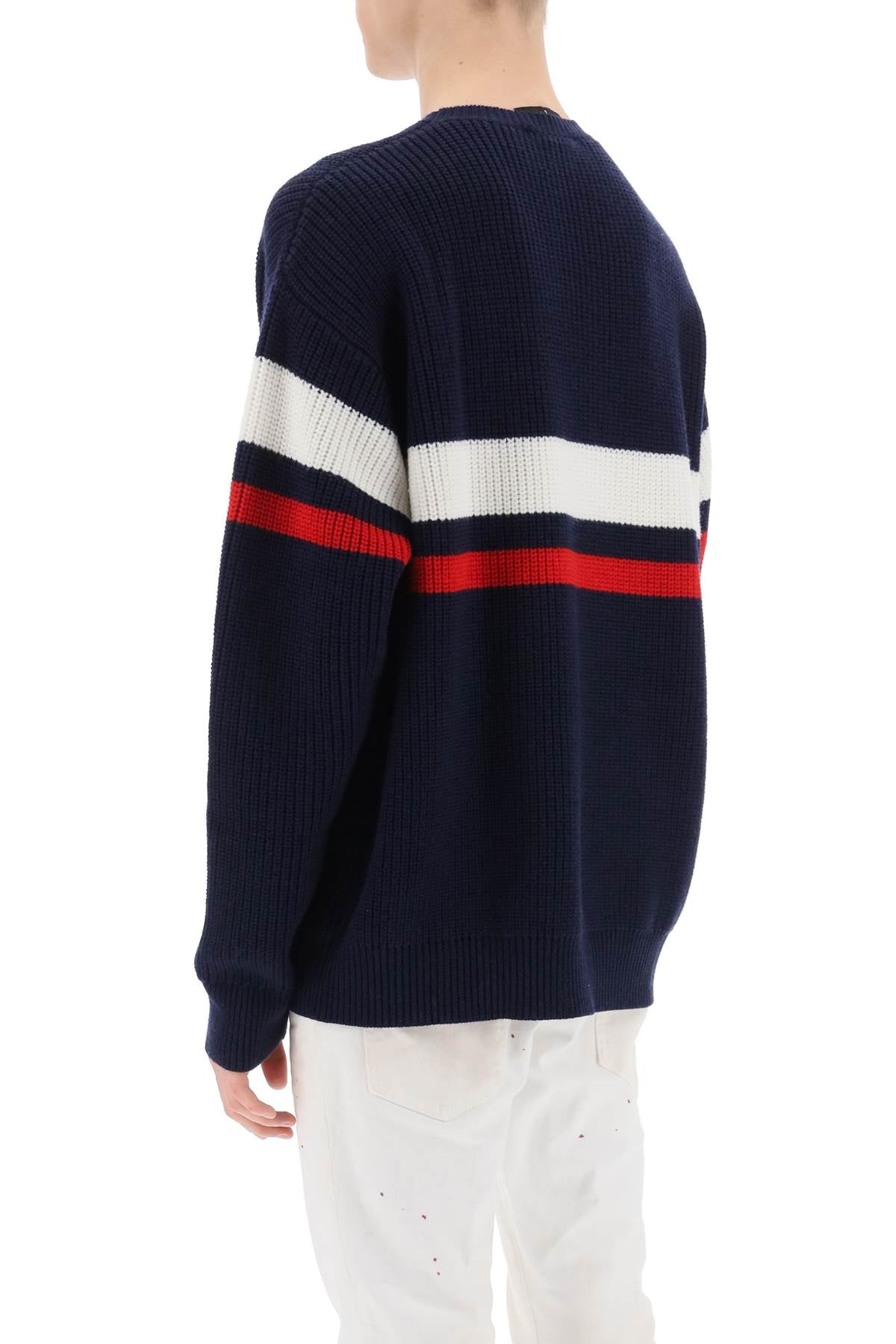 Dsquared2 Dsquared2 wool sweater with varsity patch