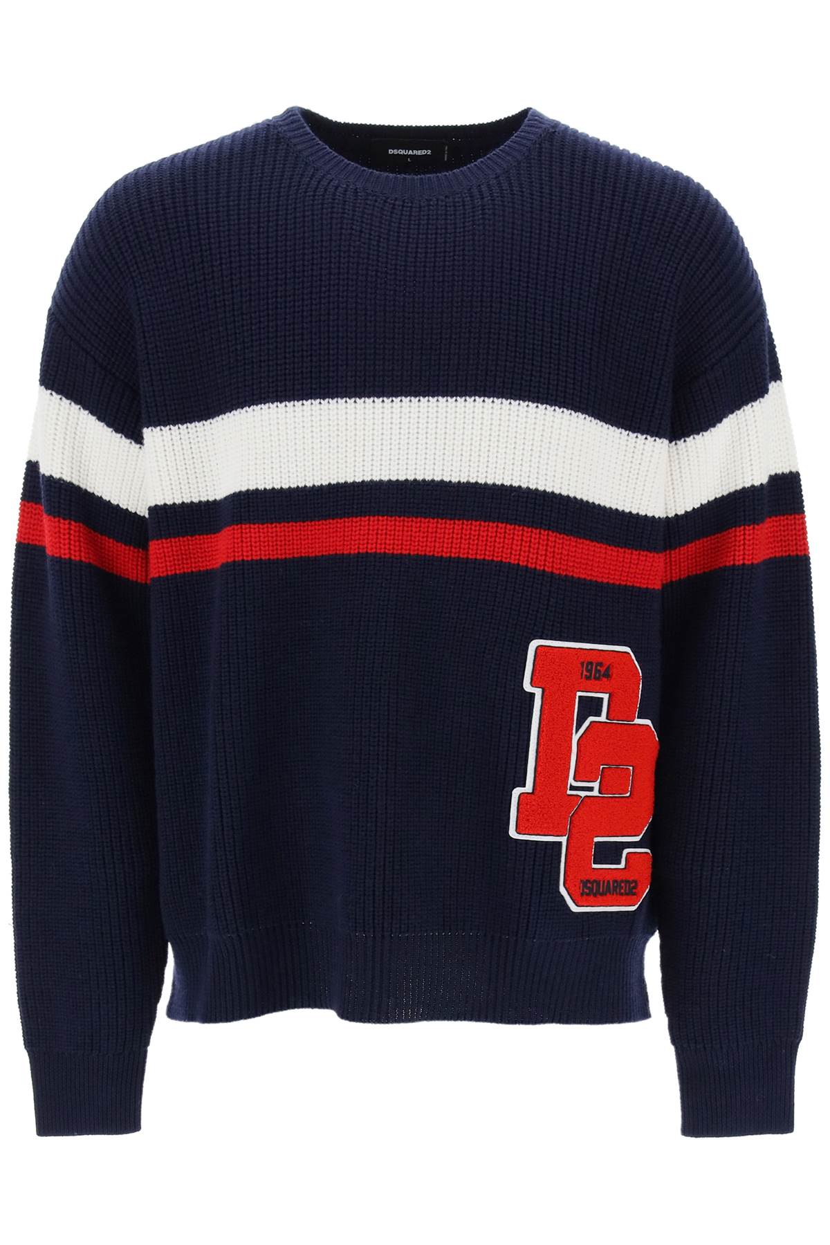 Dsquared2 Dsquared2 wool sweater with varsity patch