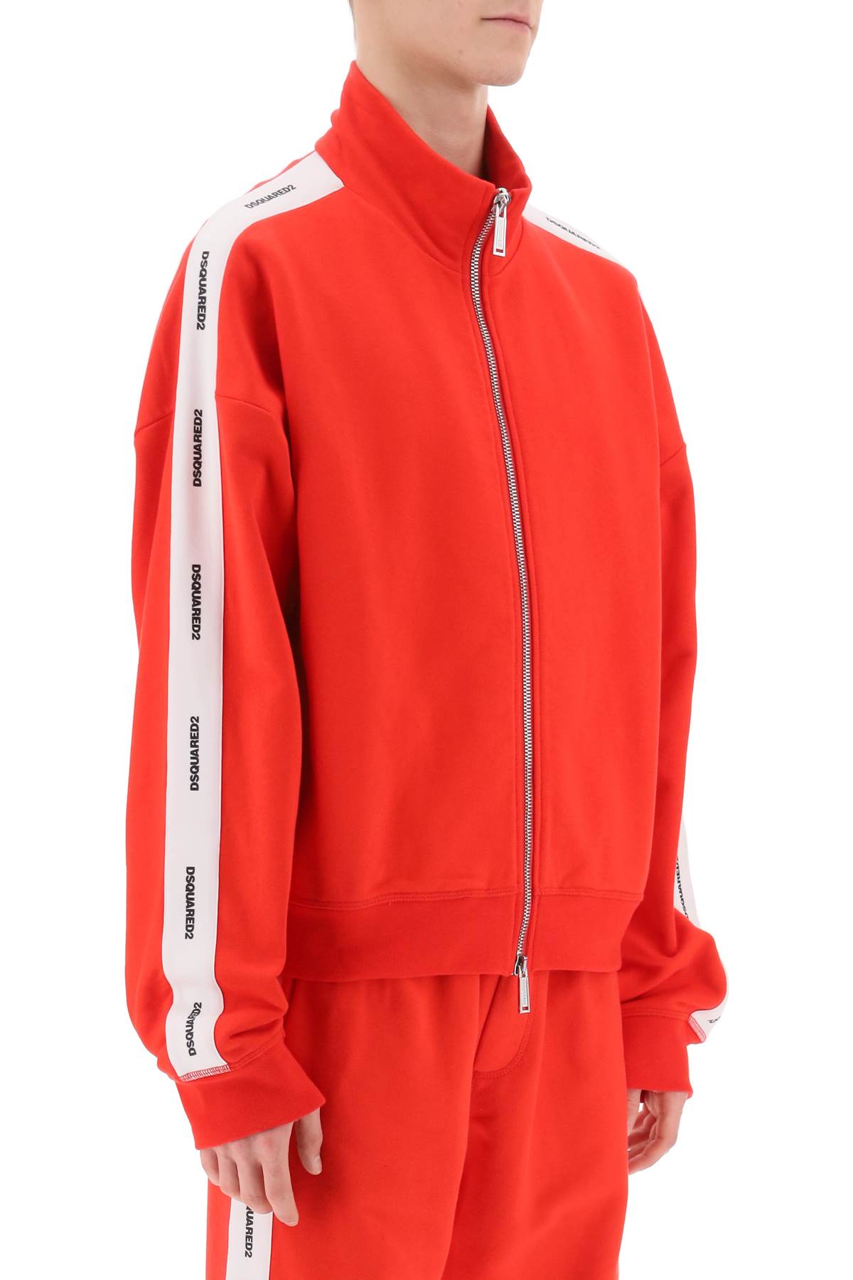 Dsquared2 Dsquared2 zip-up sweatshirt with logo bands