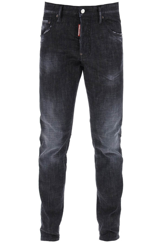 Dsquared2 Dsquared2 skater jeans in black clean wash