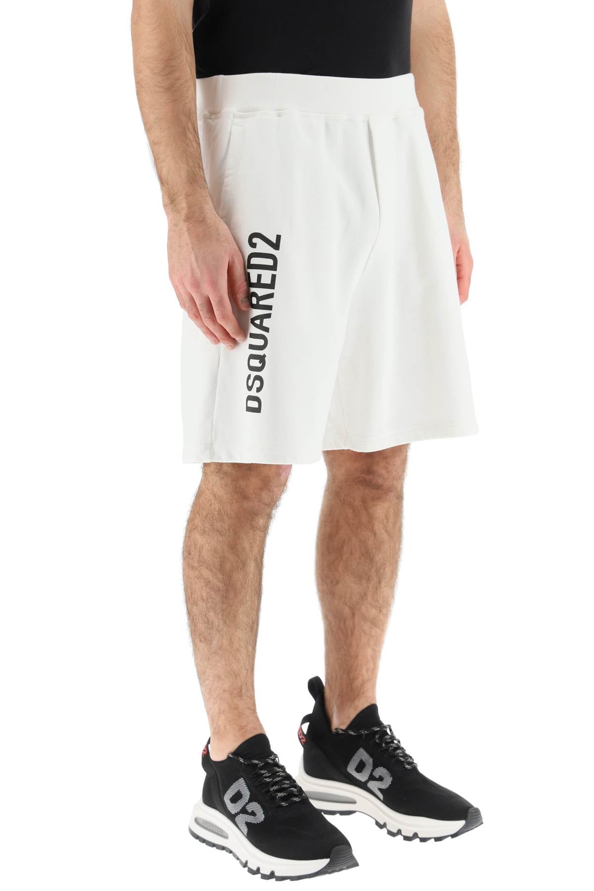 Dsquared2 Dsquared2 jersey bermuda shorts with logo