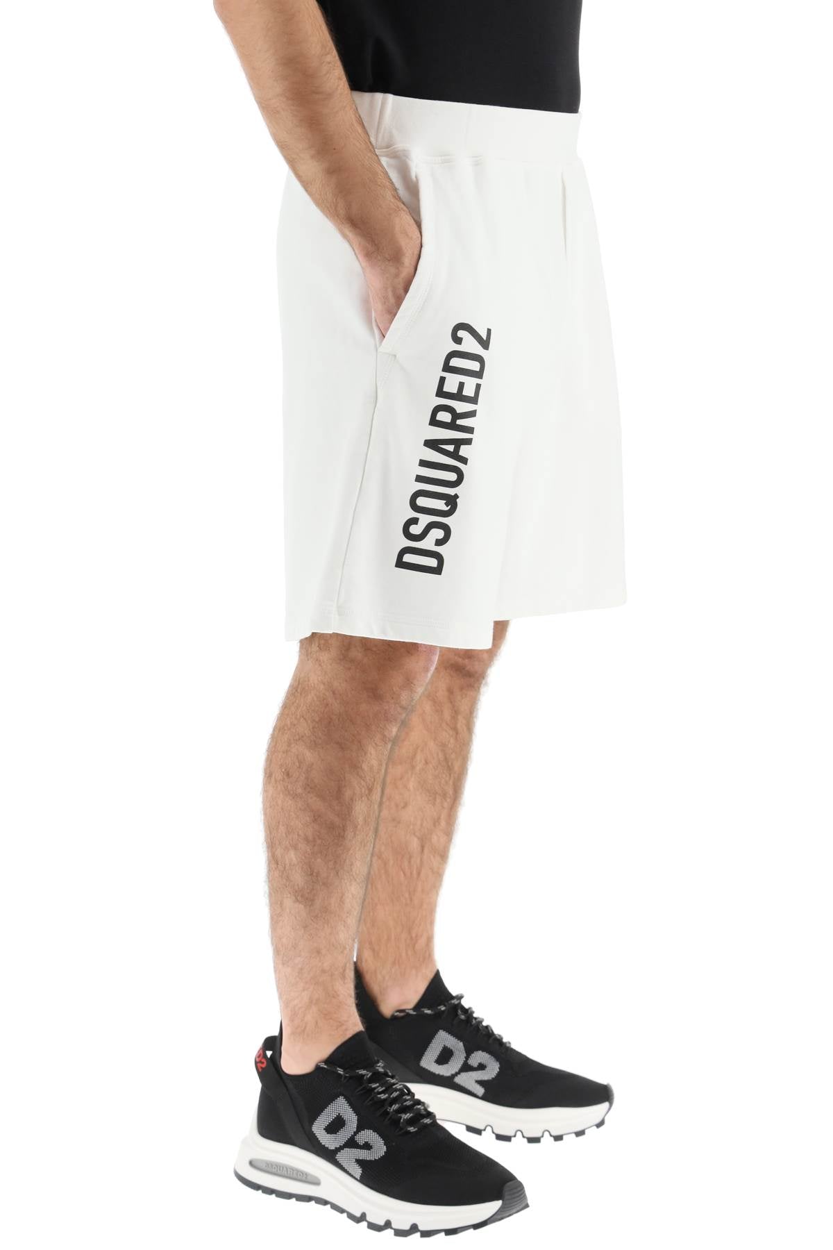 Dsquared2 Dsquared2 jersey bermuda shorts with logo