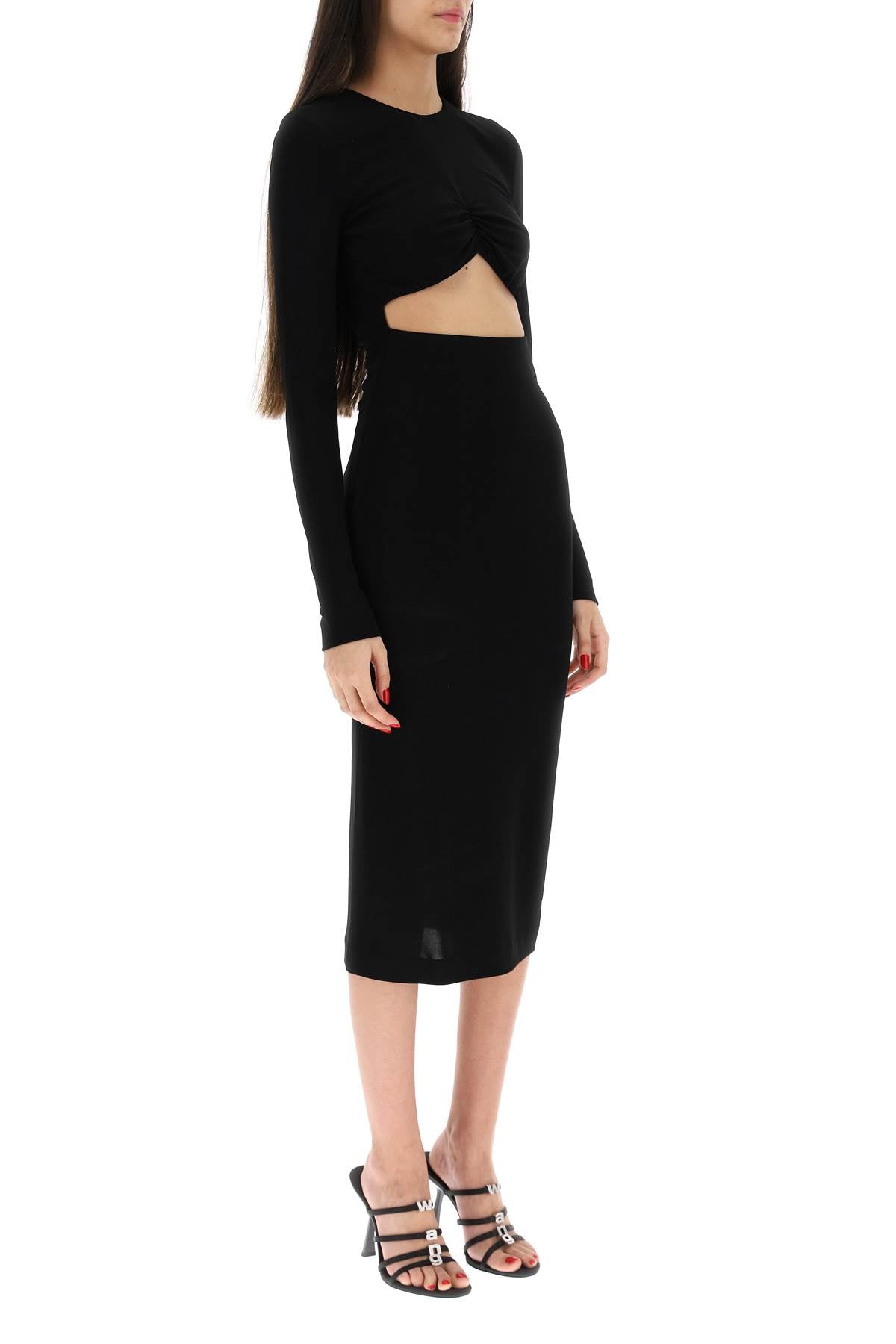 Dsquared2 Dsquared2 'peekaboo' jersey midi dress