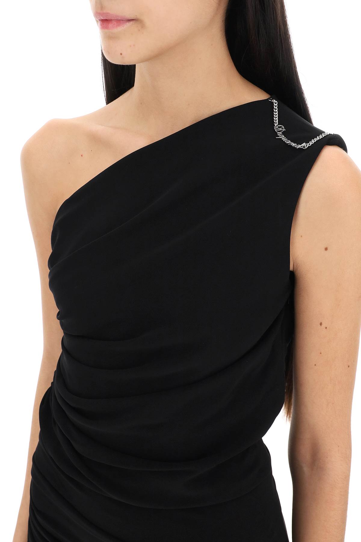 Dsquared2 draped one-shoulder dress