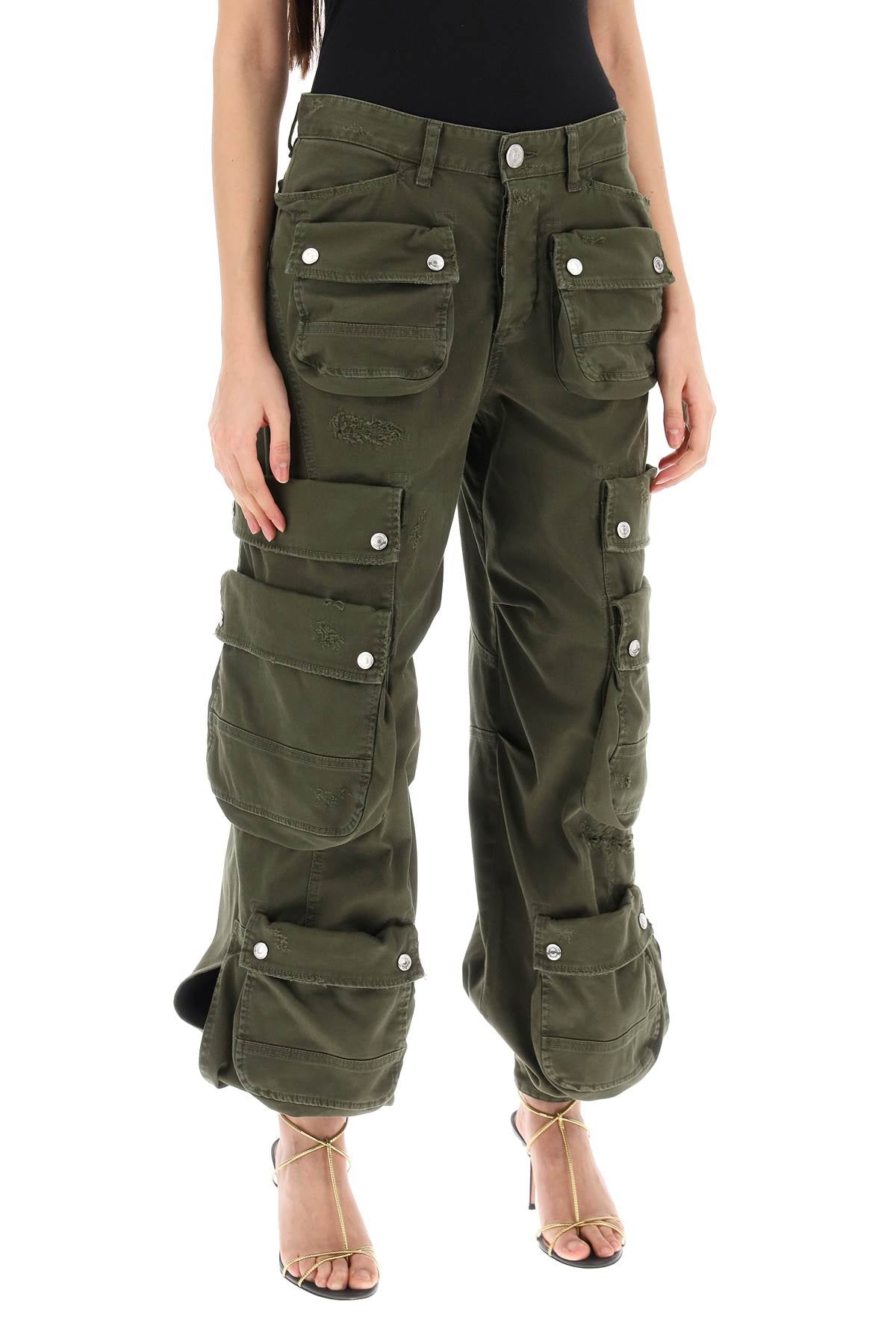 Dsquared2 Dsquared2 wide leg cargo pants