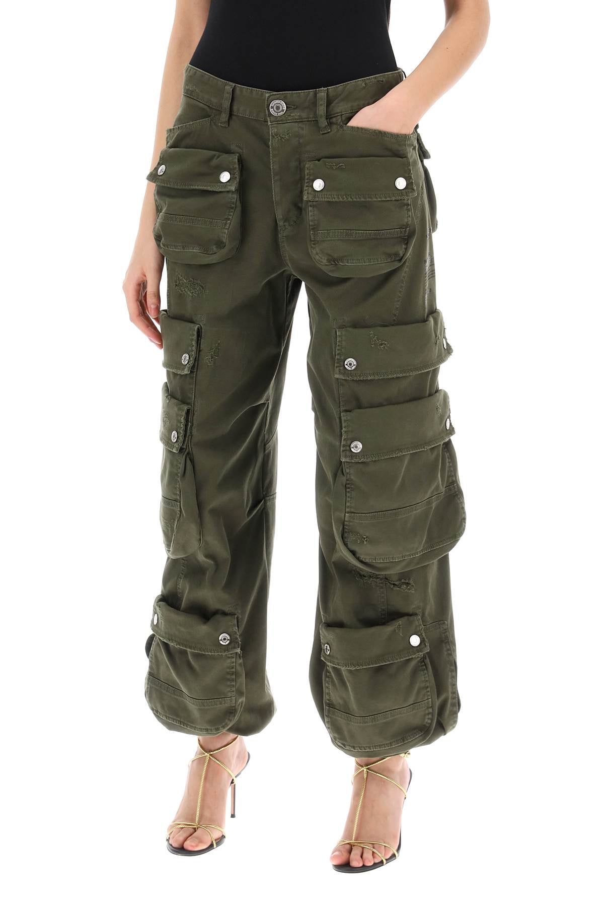 Dsquared2 Dsquared2 wide leg cargo pants