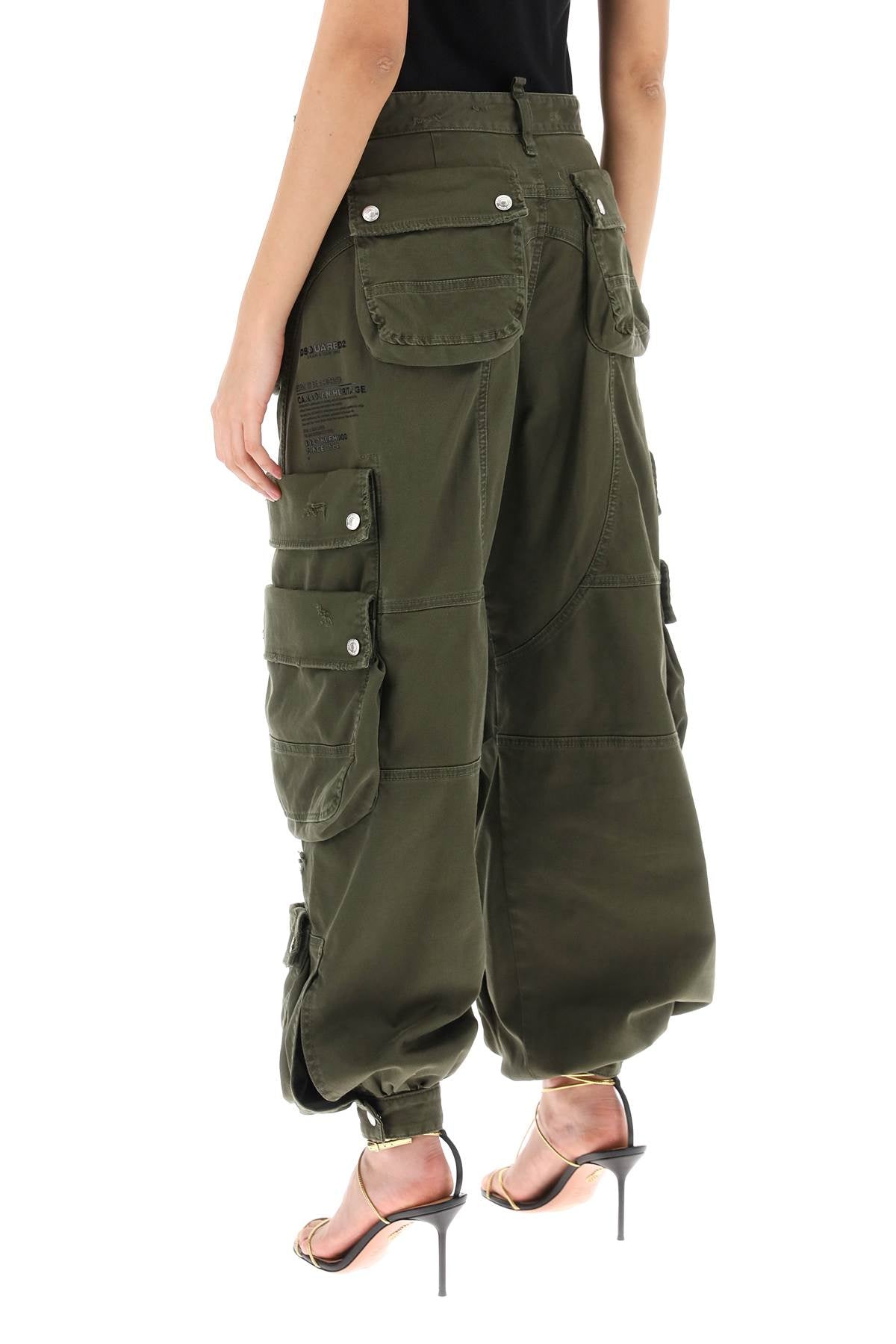 Dsquared2 Dsquared2 wide leg cargo pants