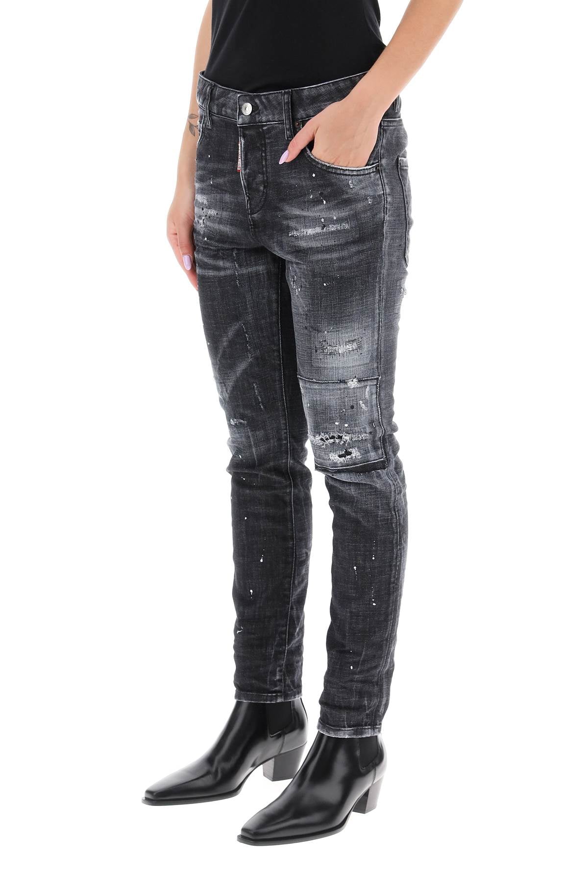 Dsquared2 Dsquared2 dark clean wash 'jennifer' jeans