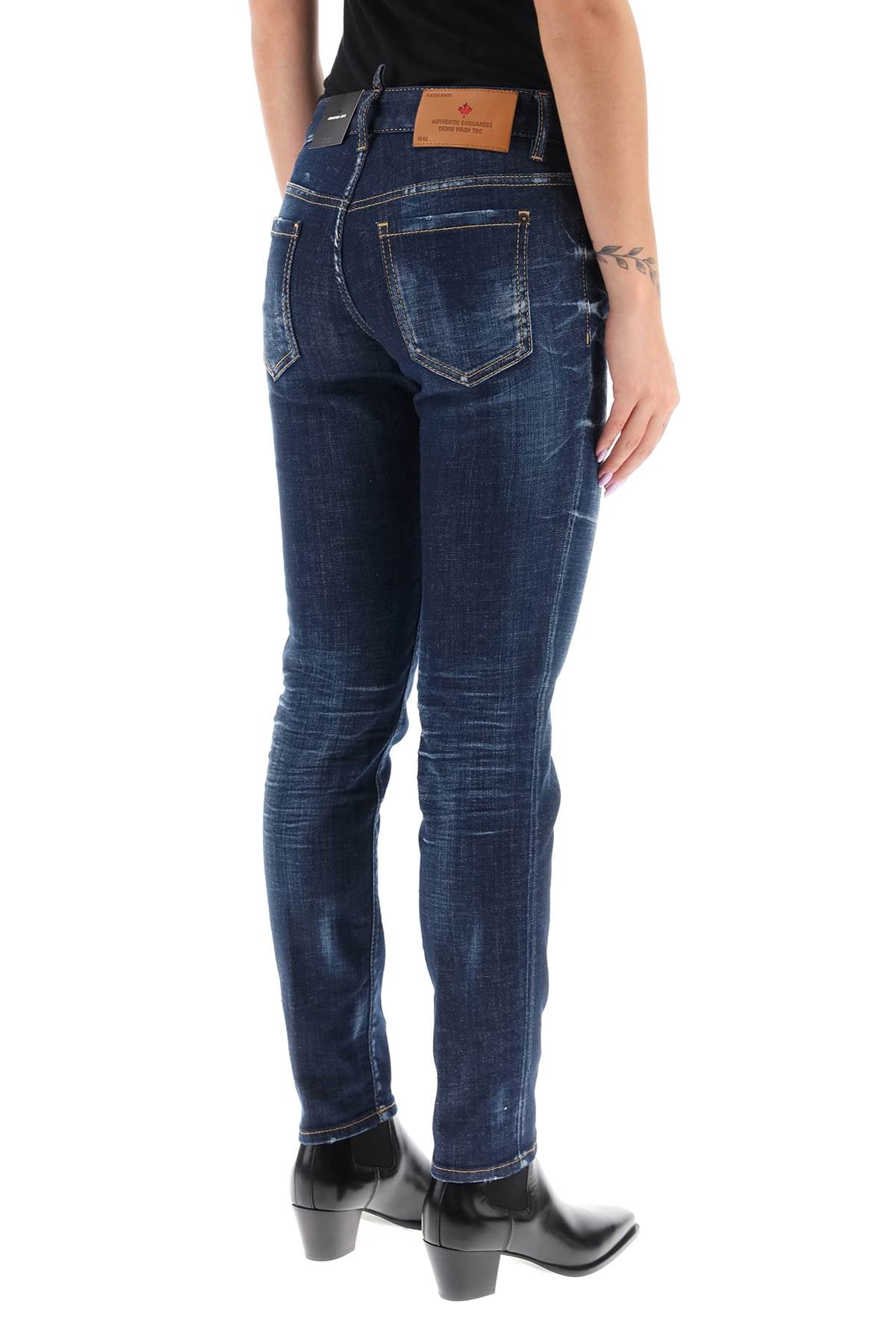 Dsquared2 Dsquared2 dark clean wash 'jennifer' jeans