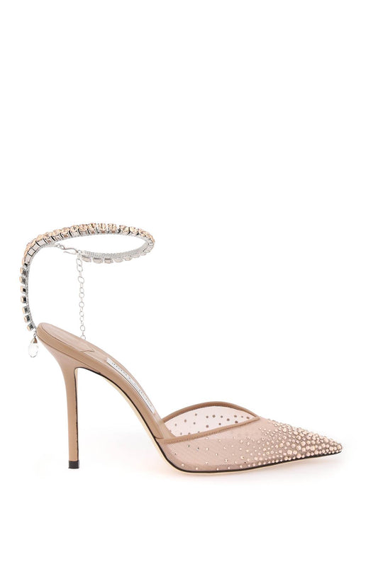 Jimmy Choo Jimmy choo saeda 100 pumps with crystals