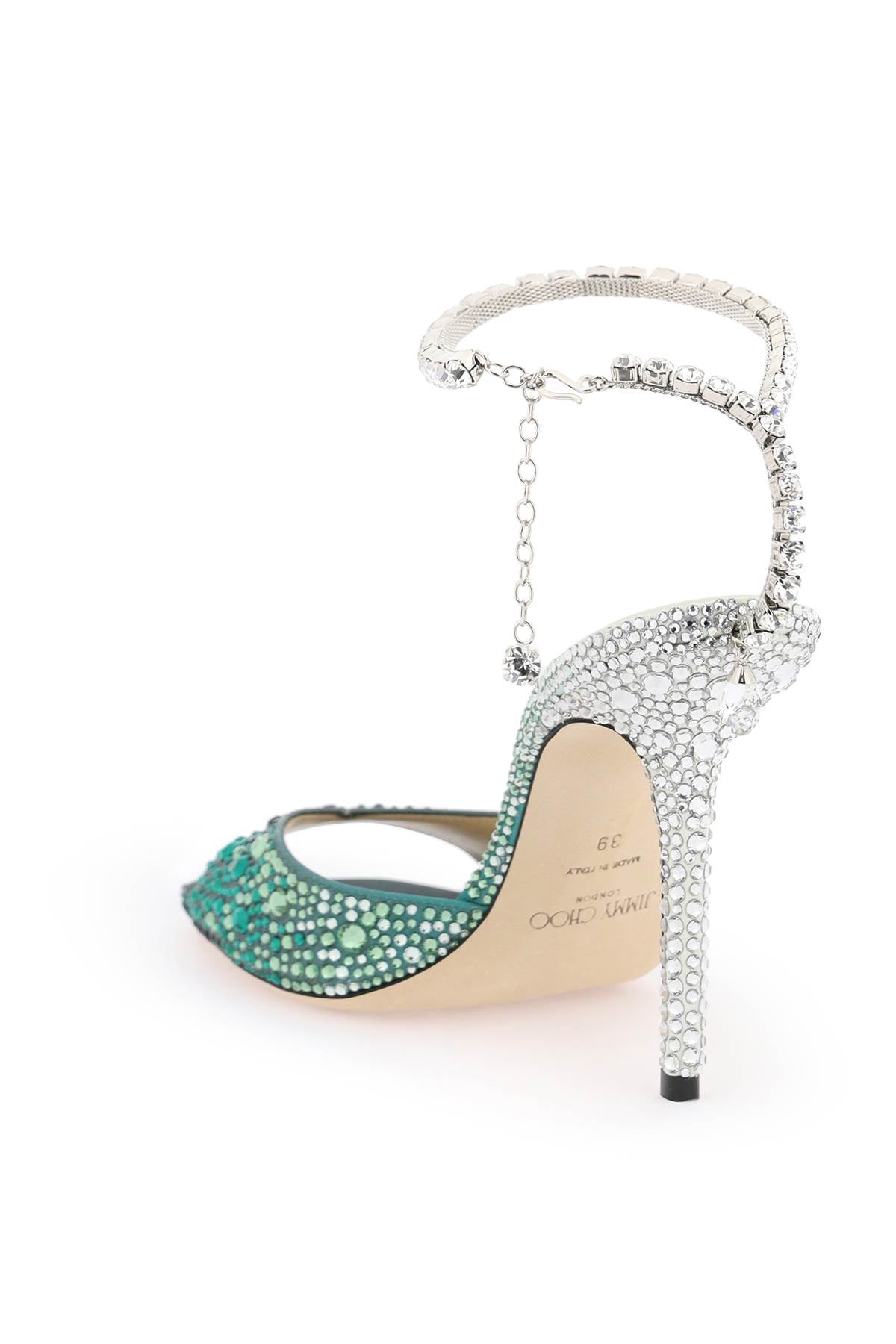 Jimmy Choo Jimmy choo saeda 100 sandals with degradé crystals