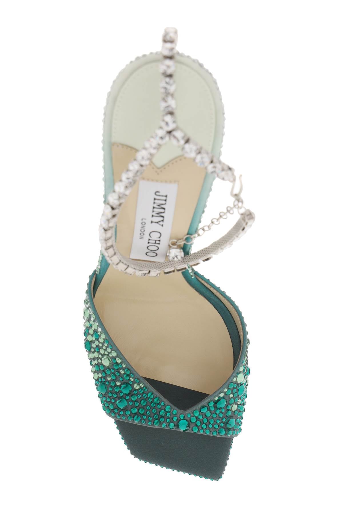 Jimmy Choo Jimmy choo saeda 100 sandals with degradé crystals