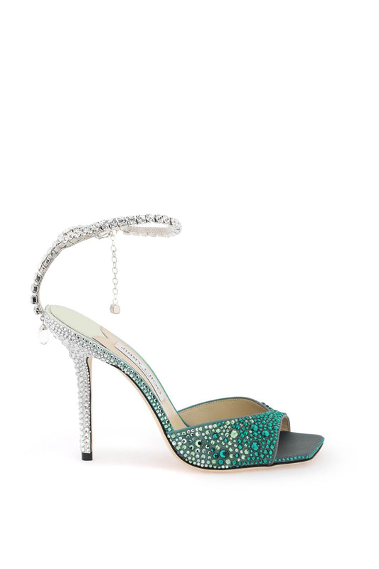 Jimmy Choo Jimmy choo saeda 100 sandals with degradé crystals