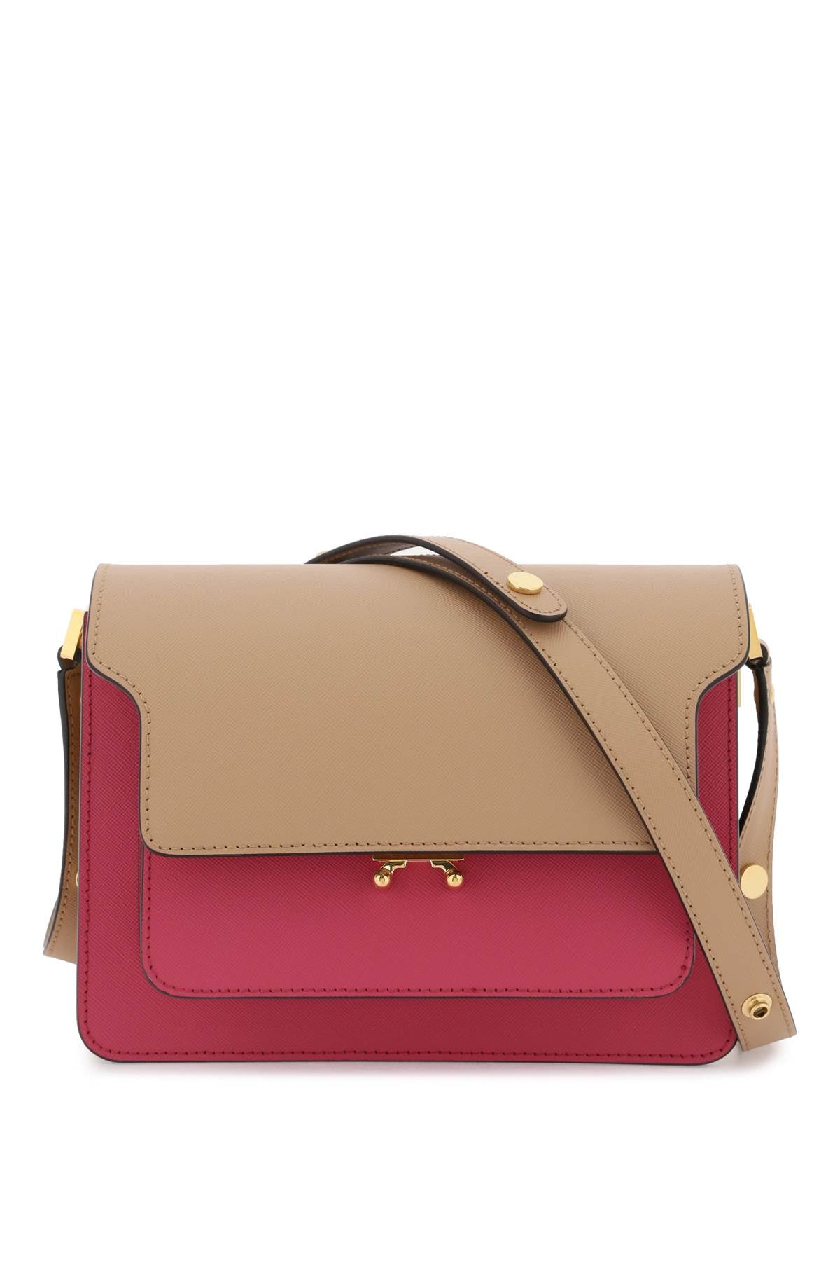 Marni Marni tricolor leather medium trunk bag