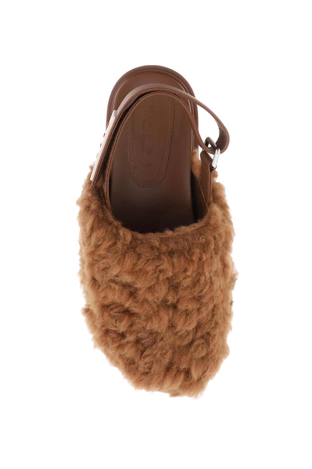 Marni Marni merino wool shearling fussbett sabots