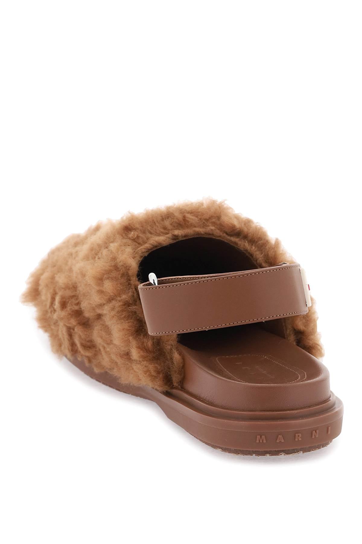 Marni Marni merino wool shearling fussbett sabots