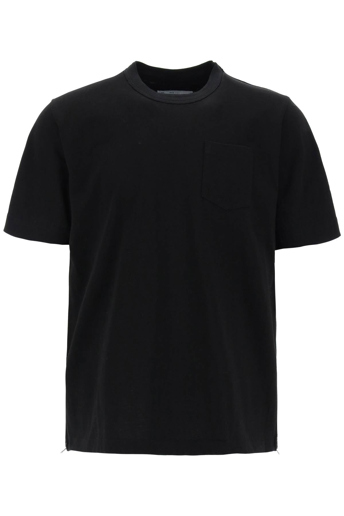 Sacai Sacai side zip t-shirt