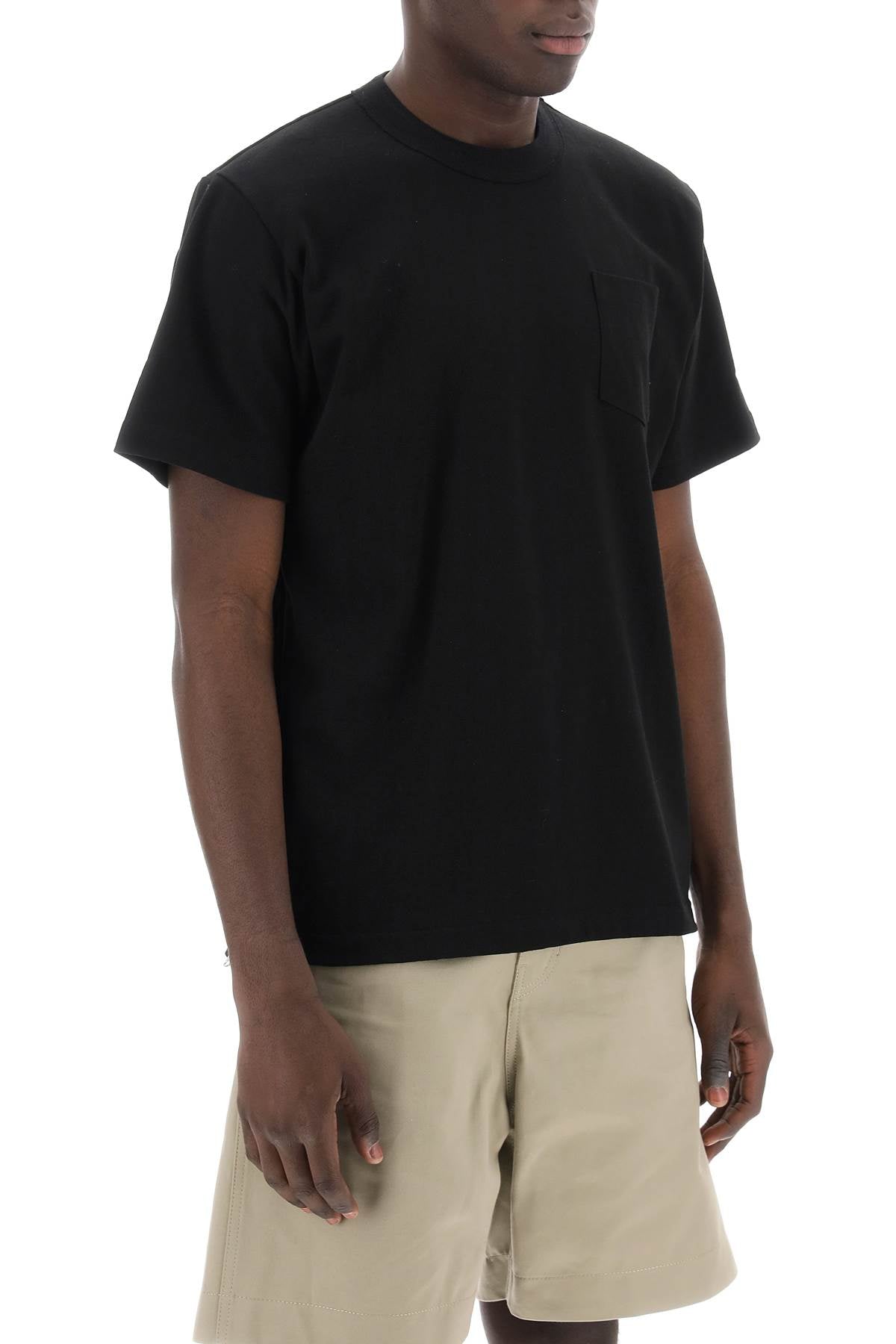 Sacai Sacai side zip t-shirt