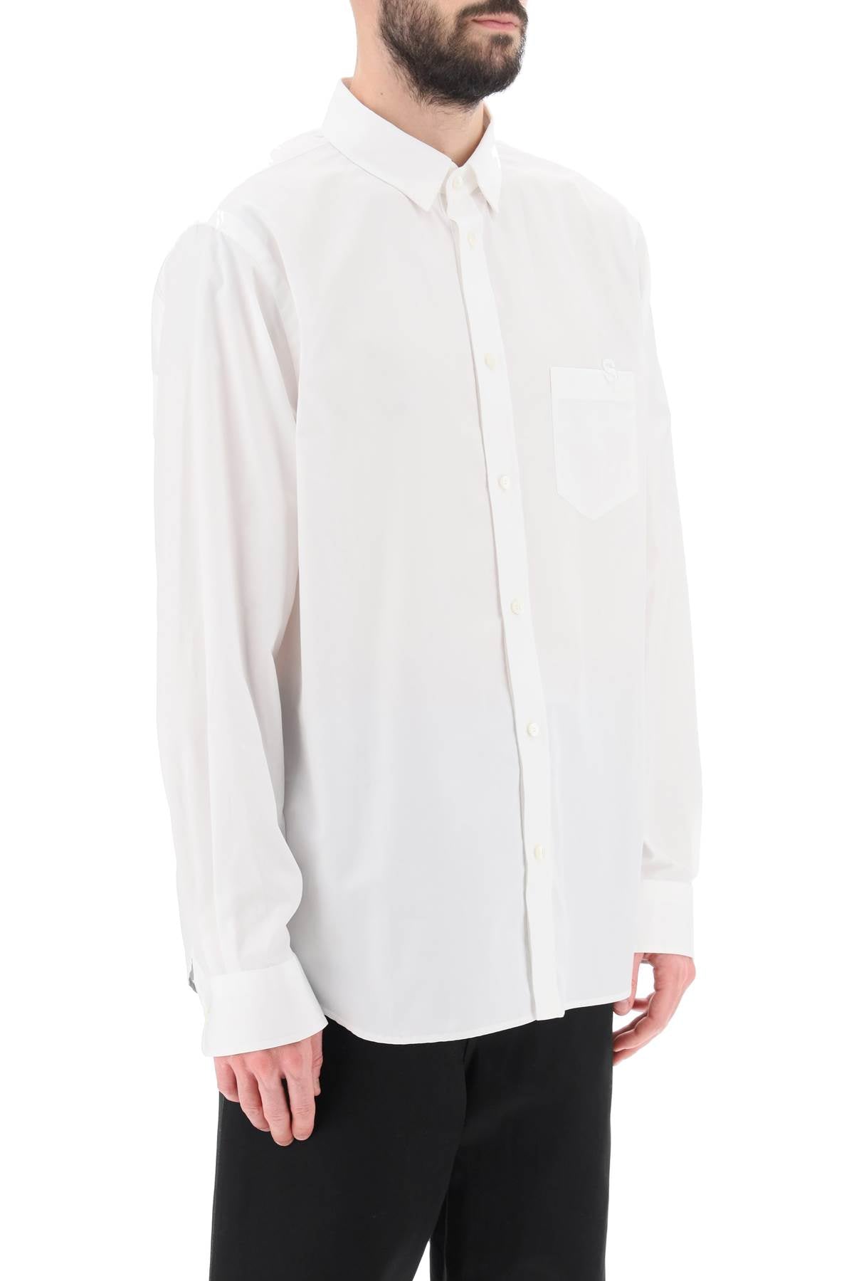 Sacai Sacai thomas mason cotton poplin shirt