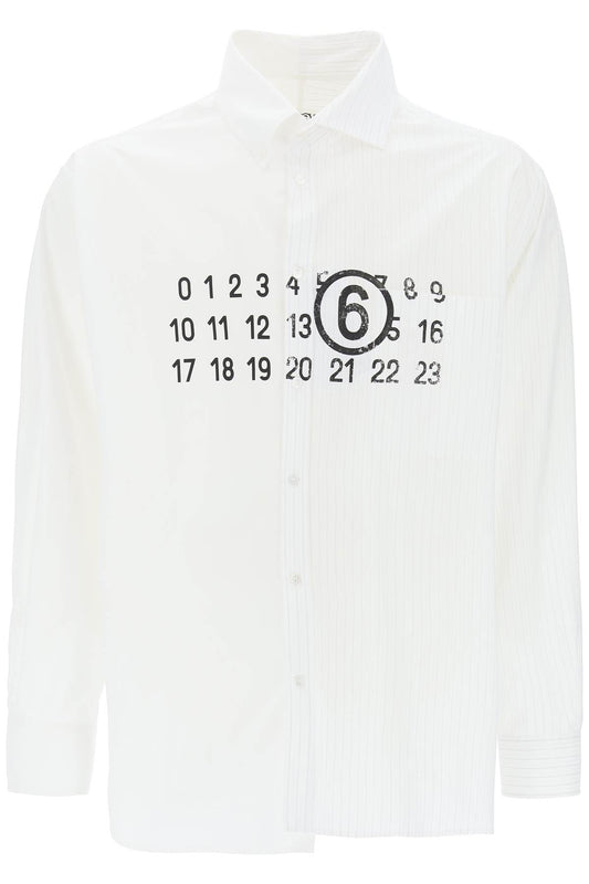 MM6 Maison Margiela Mm6 maison margiela camicia spliced con grafica numerica