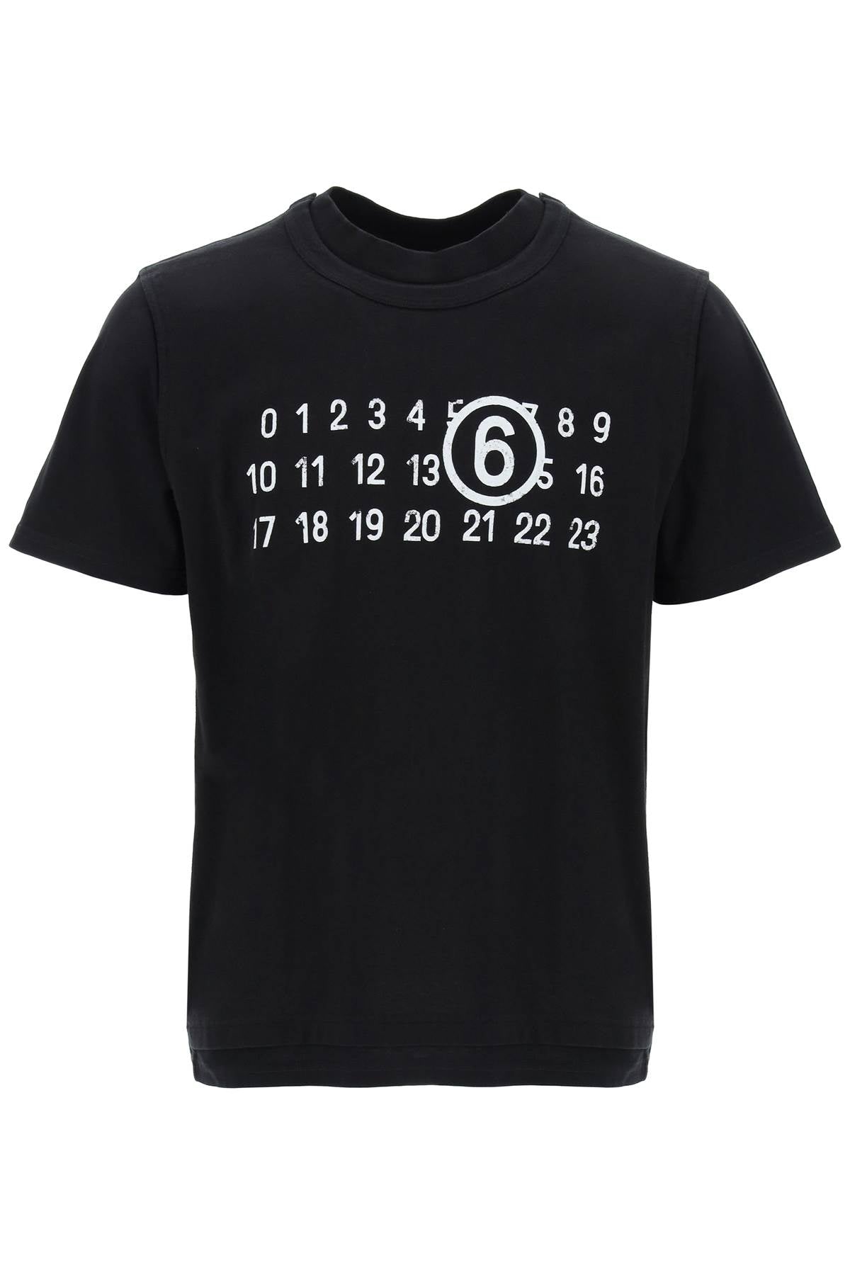 MM6 Maison Margiela Mm6 maison margiela layered t-shirt with numeric signature print effect