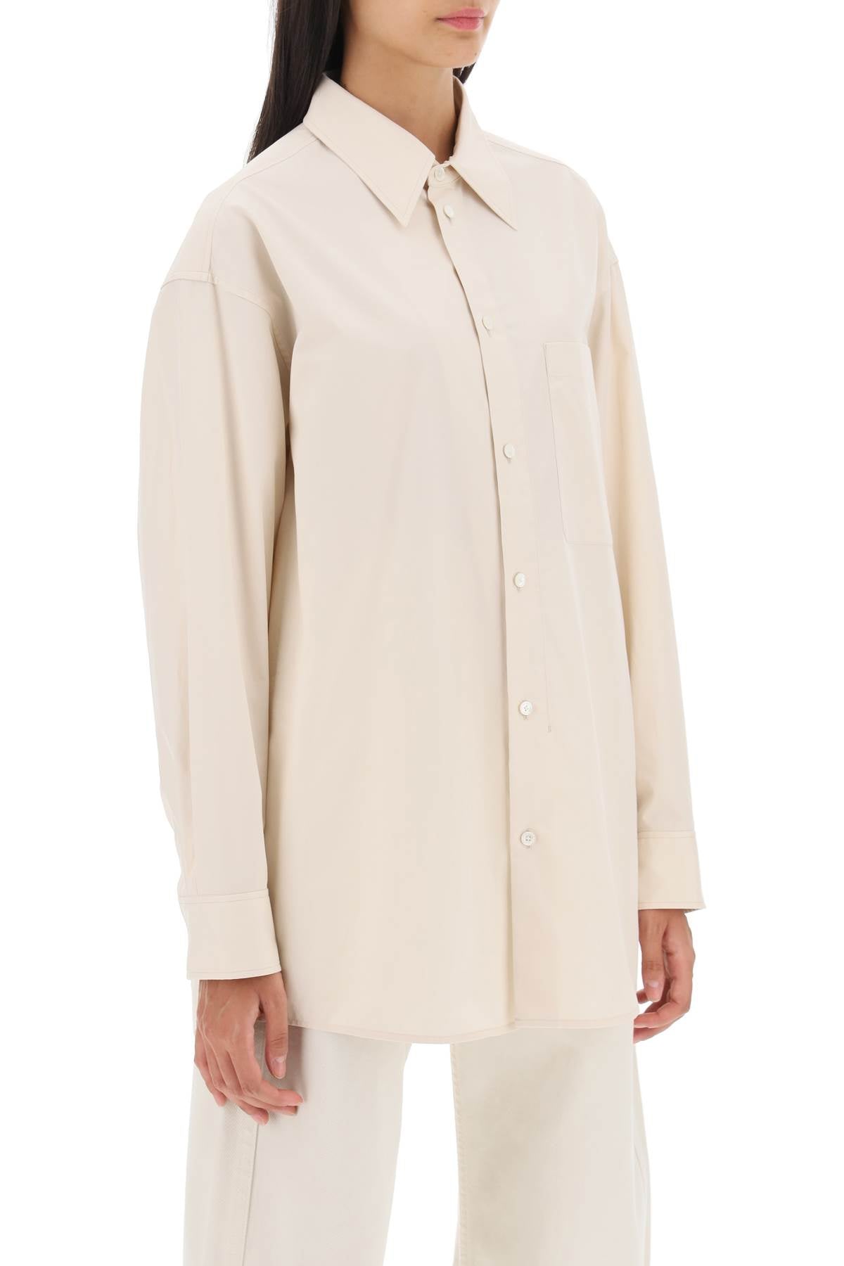 Lemaire Lemaire oversized shirt in poplin