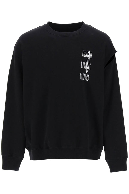 MM6 Maison Margiela Mm6 maison margiela "sweatshirt with cut out and numeric