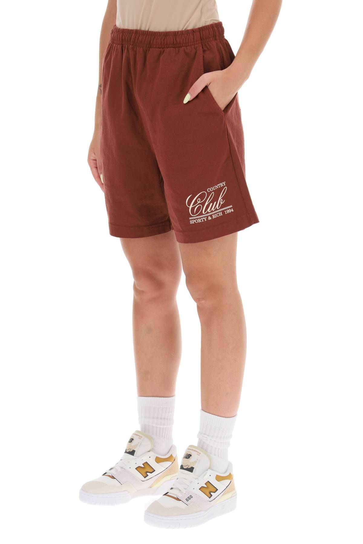 Sporty & Rich Sporty rich '94 country club' gym shorts