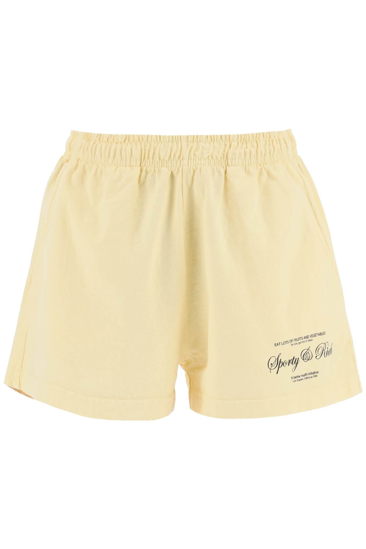 Sporty & Rich Sporty rich 'script logo' disco shorts