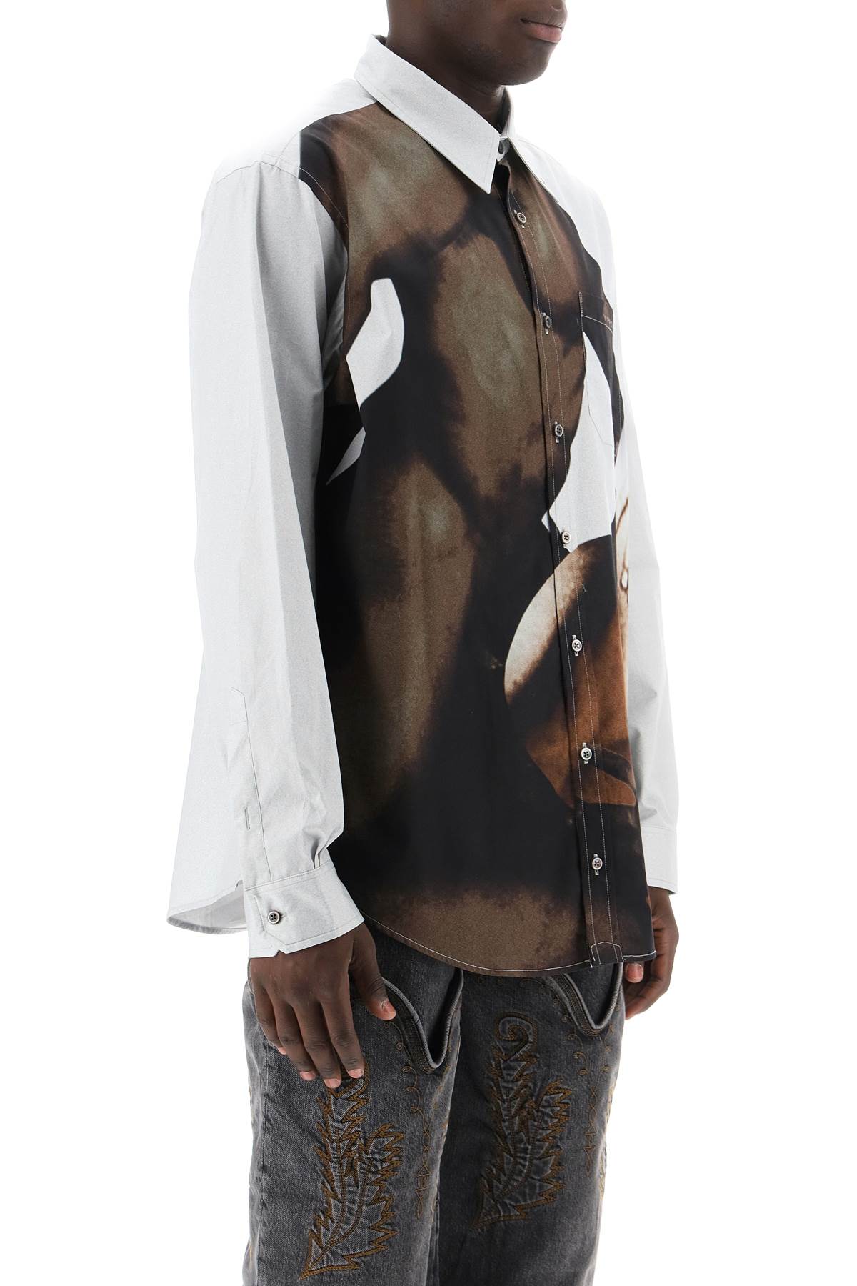 Y Project Y project body collage shirt