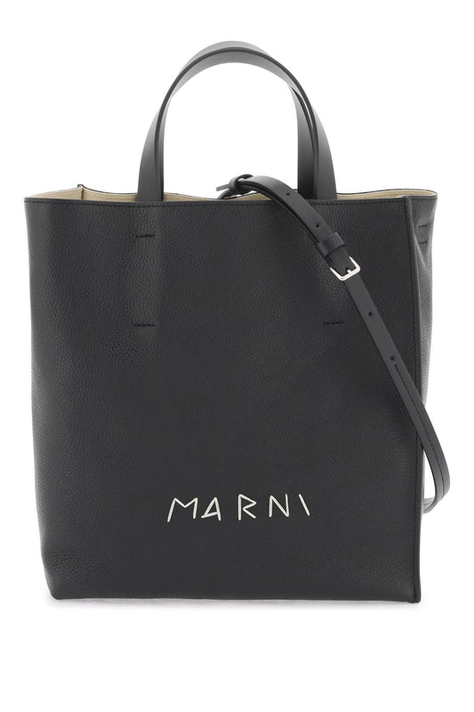 Marni leather museum tote bag