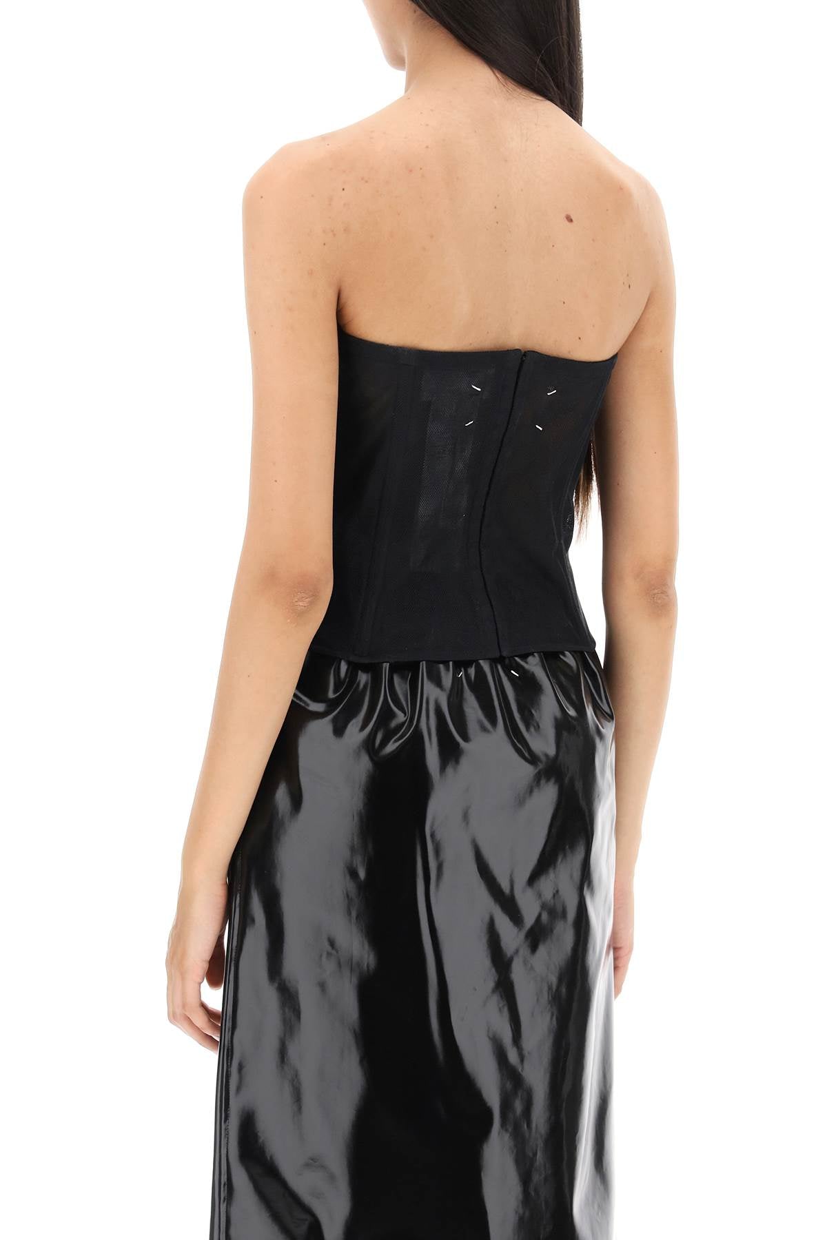 Maison Margiela Maison margiela bustier top in mesh