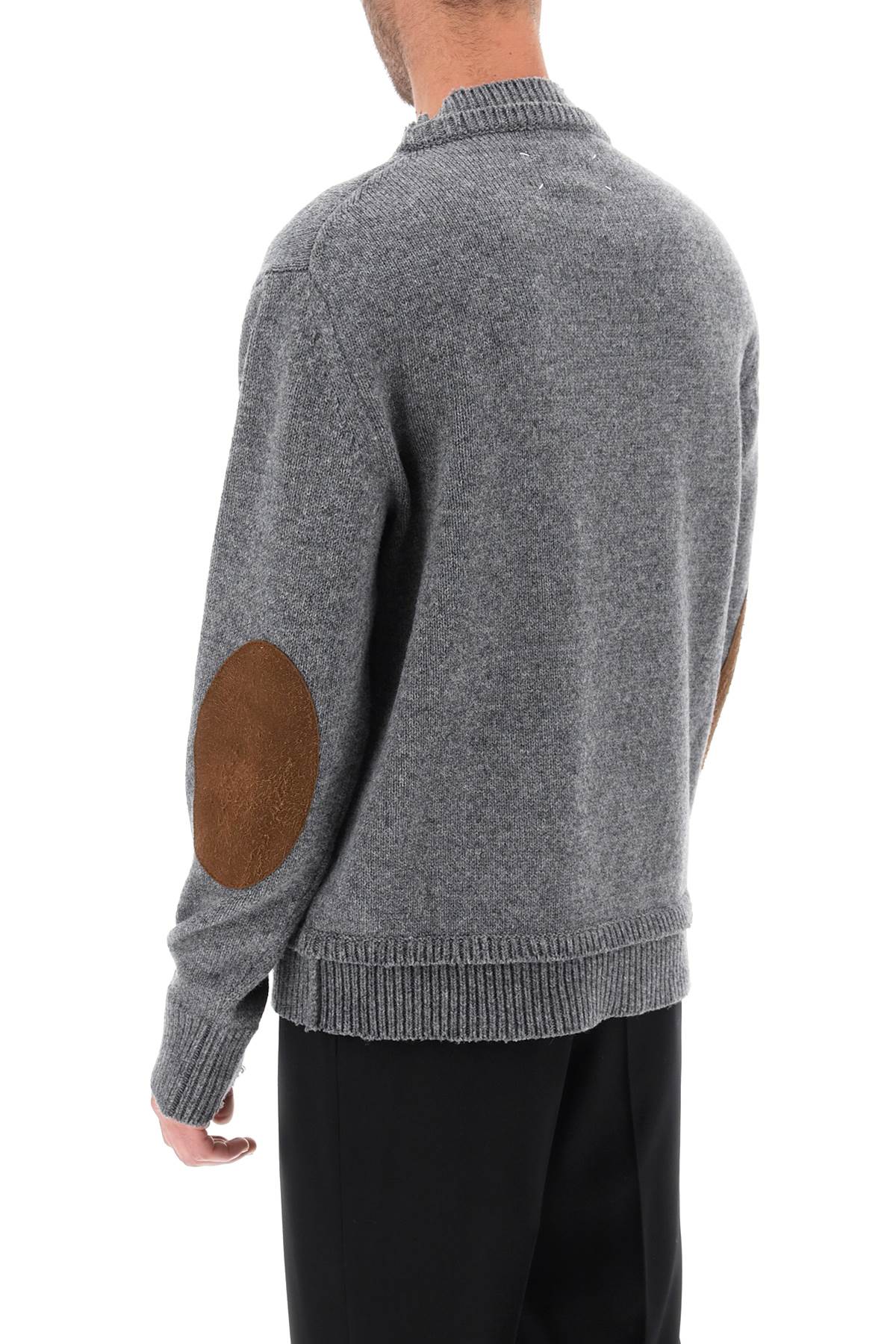 Maison Margiela Maison margiela crew neck sweater with elbow patches