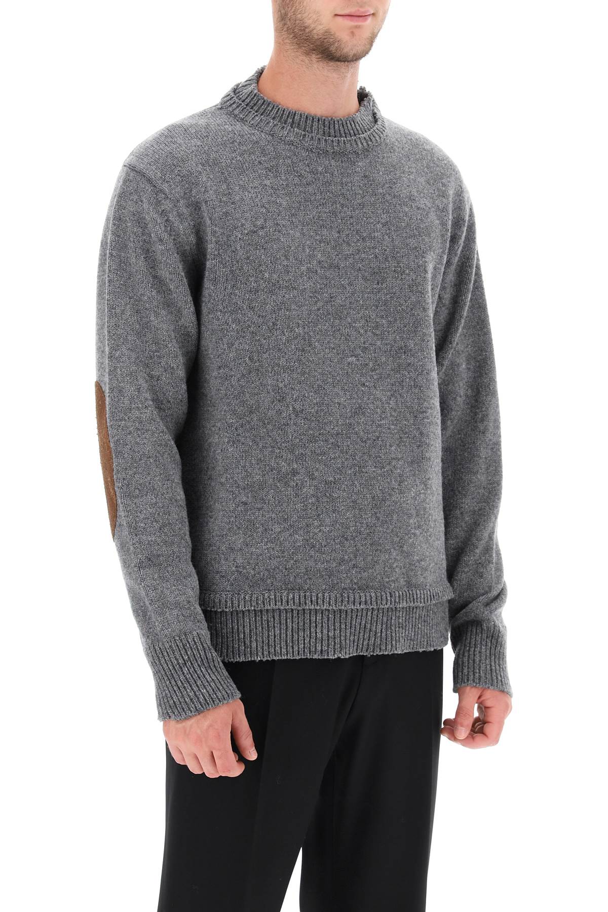 Maison Margiela Maison margiela crew neck sweater with elbow patches