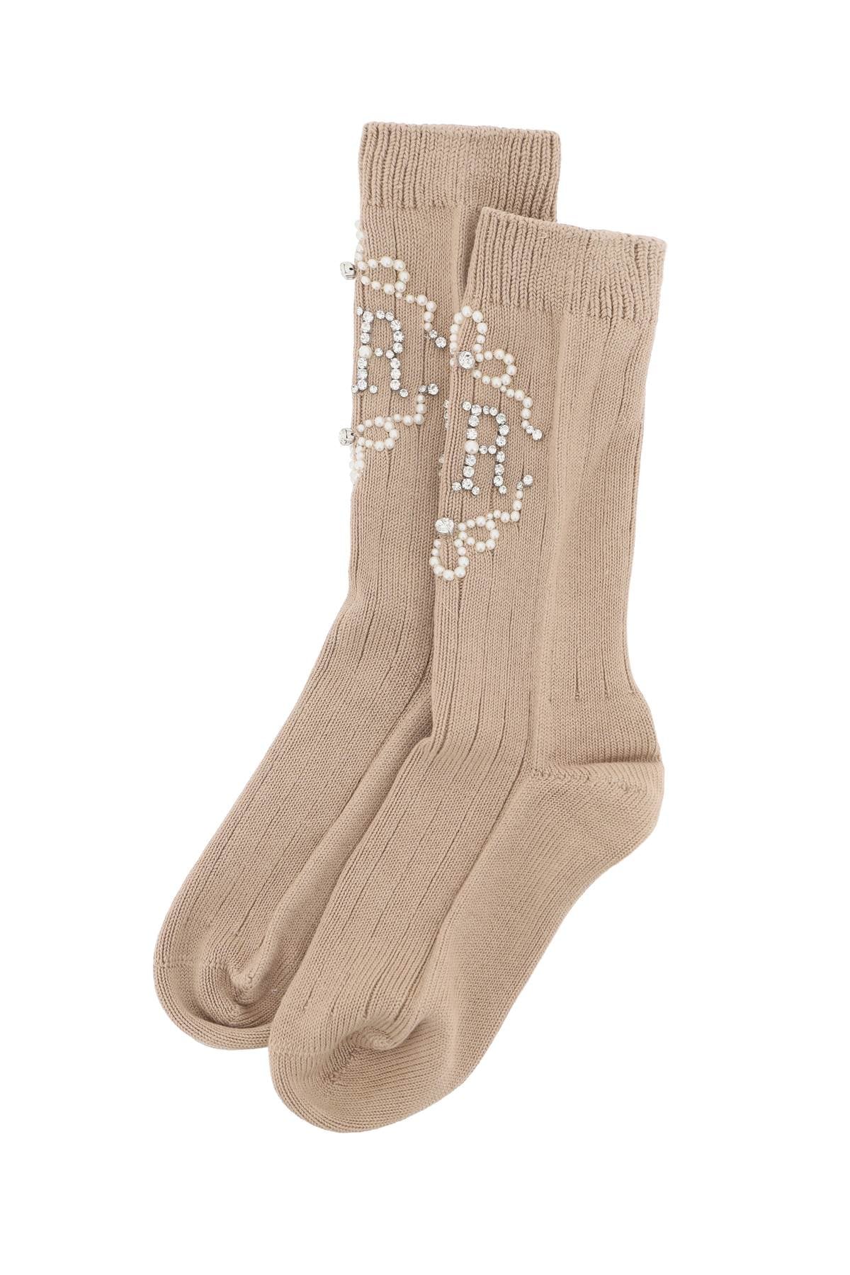 Simone Rocha Simone rocha sr socks with pearls and crystals