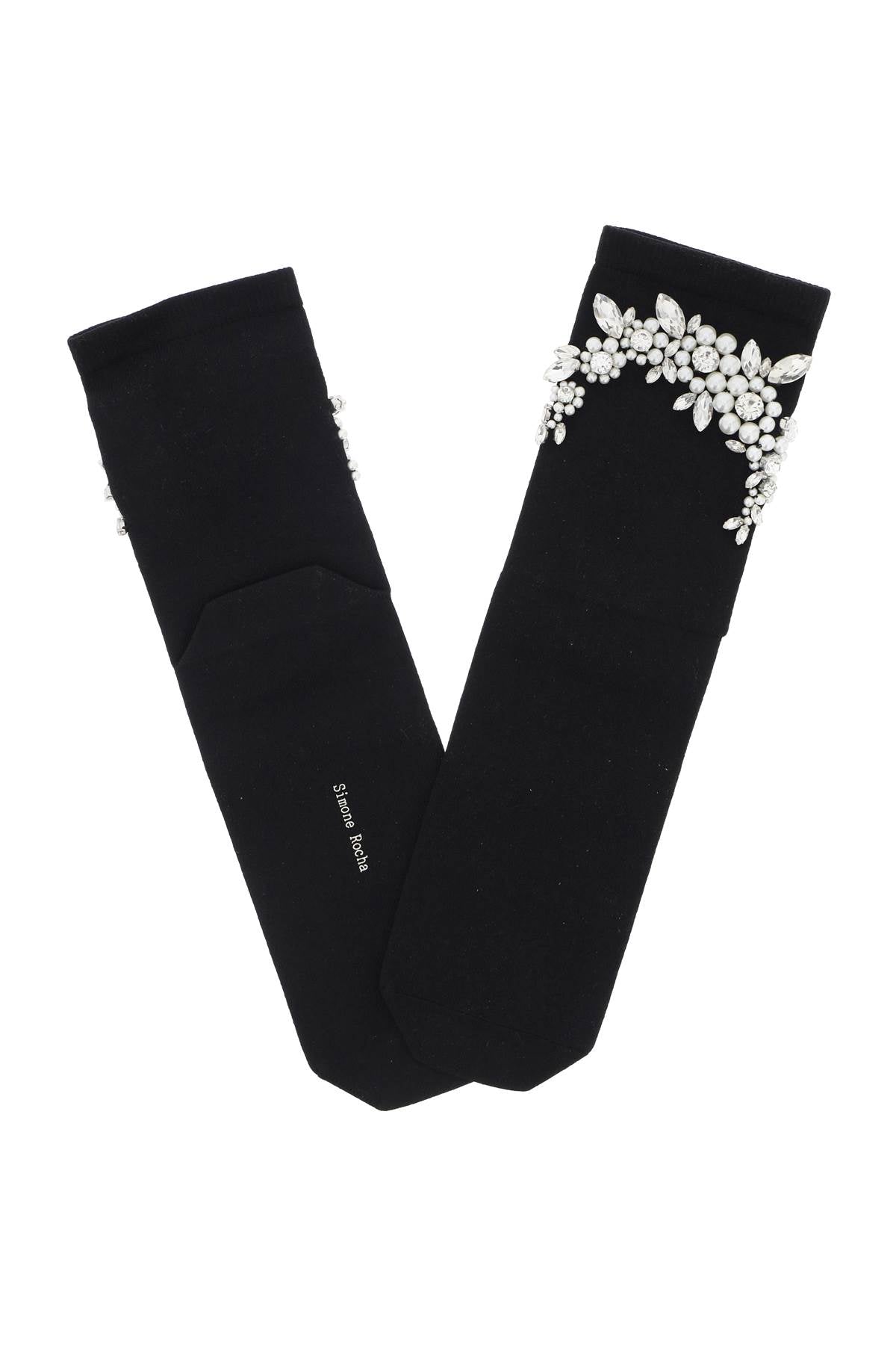 Simone Rocha Simone rocha socks with pearls and crystals