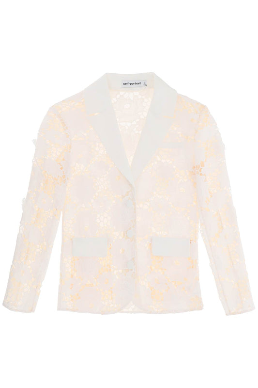 Self Portrait Self portrait cotton floral lace jacket