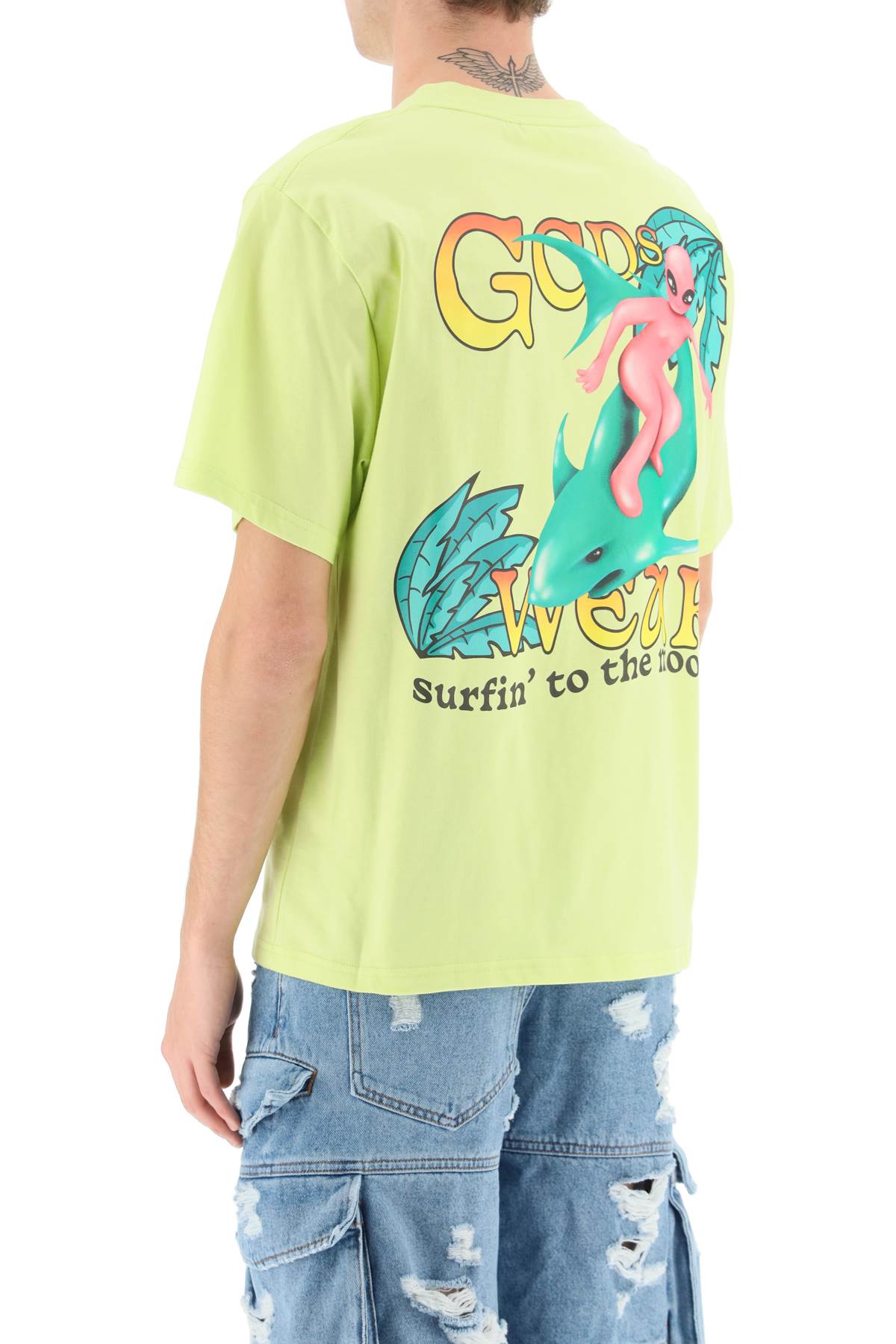 GCDS Gcds surfing wirdo t-shirt