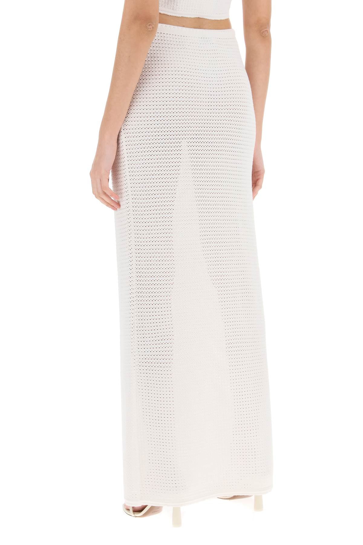 Self Portrait Self portrait maxi crochet skirt for