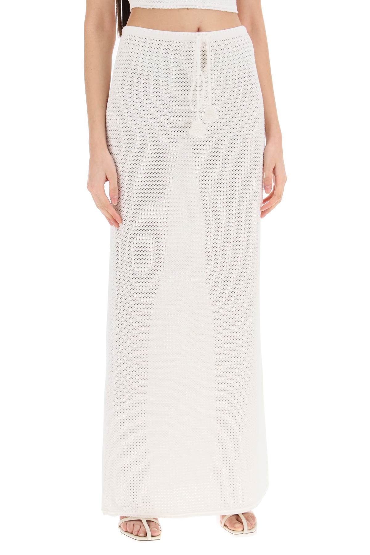 Self Portrait Self portrait maxi crochet skirt for