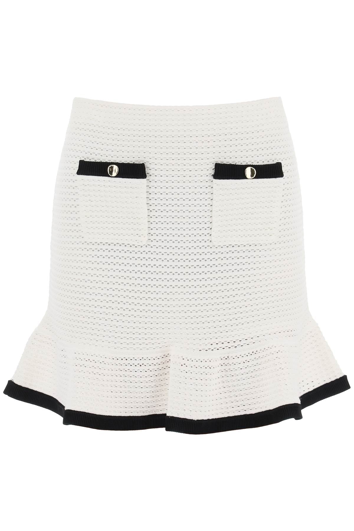 Self Portrait Self portrait crochet mini skirt in