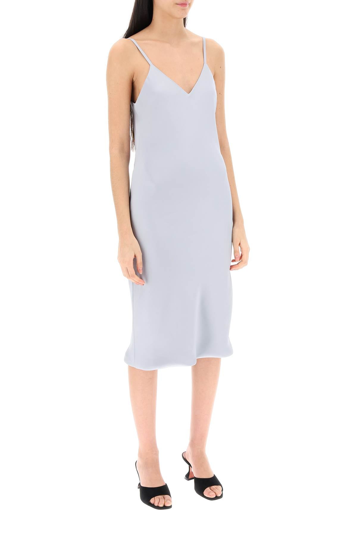 Norma Kamali Norma kamali crepe satin slip dress