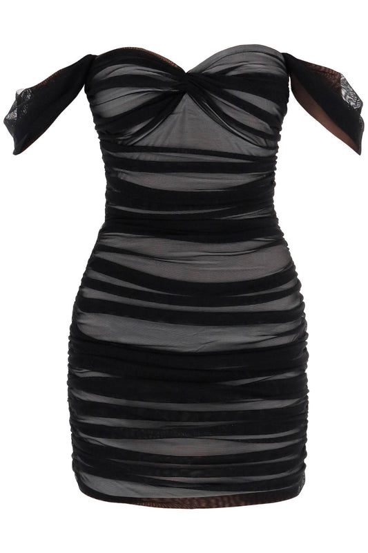 Norma Kamali Norma kamali walter draped mesh dress