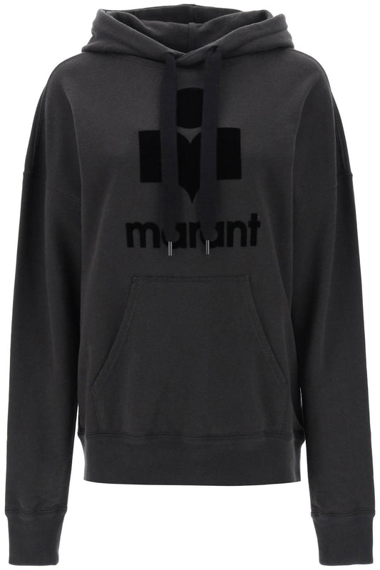 Marant ETOILE Isabel marant etoile mansel hoodie with flocked logo