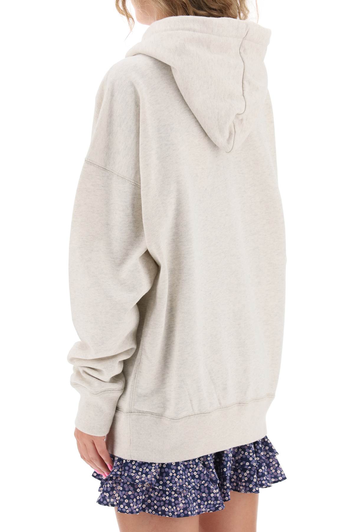 Marant ETOILE Isabel marant etoile mansel hoodie with flocked logo