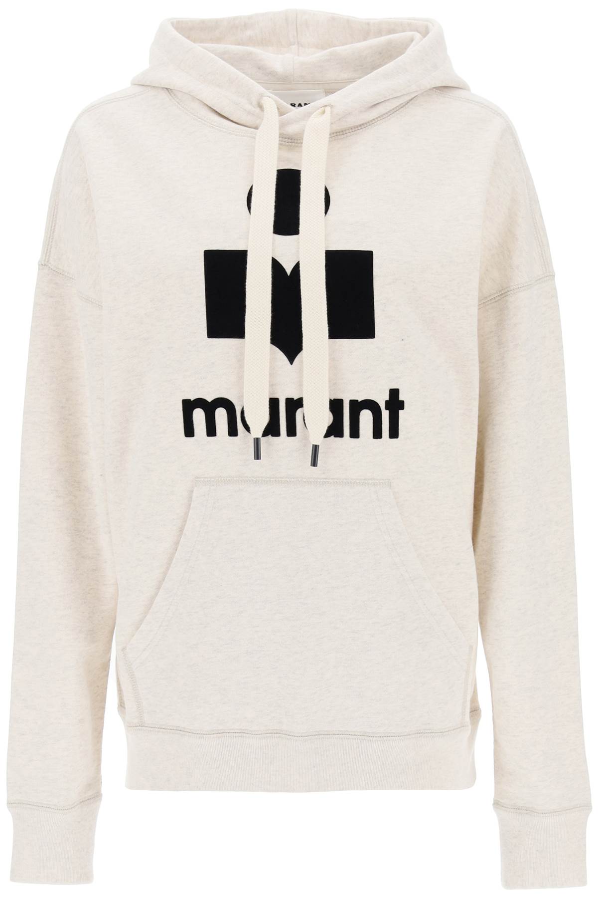 Marant ETOILE Isabel marant etoile mansel hoodie with flocked logo