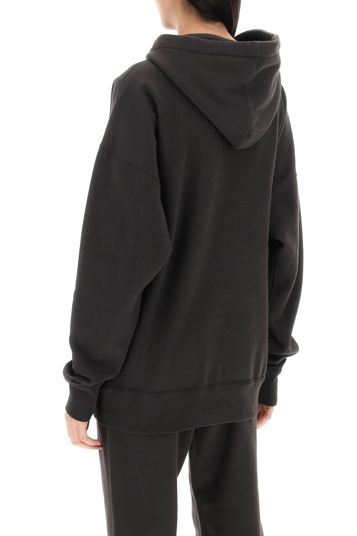 Marant ETOILE Isabel marant etoile mansel hoodie with flocked logo