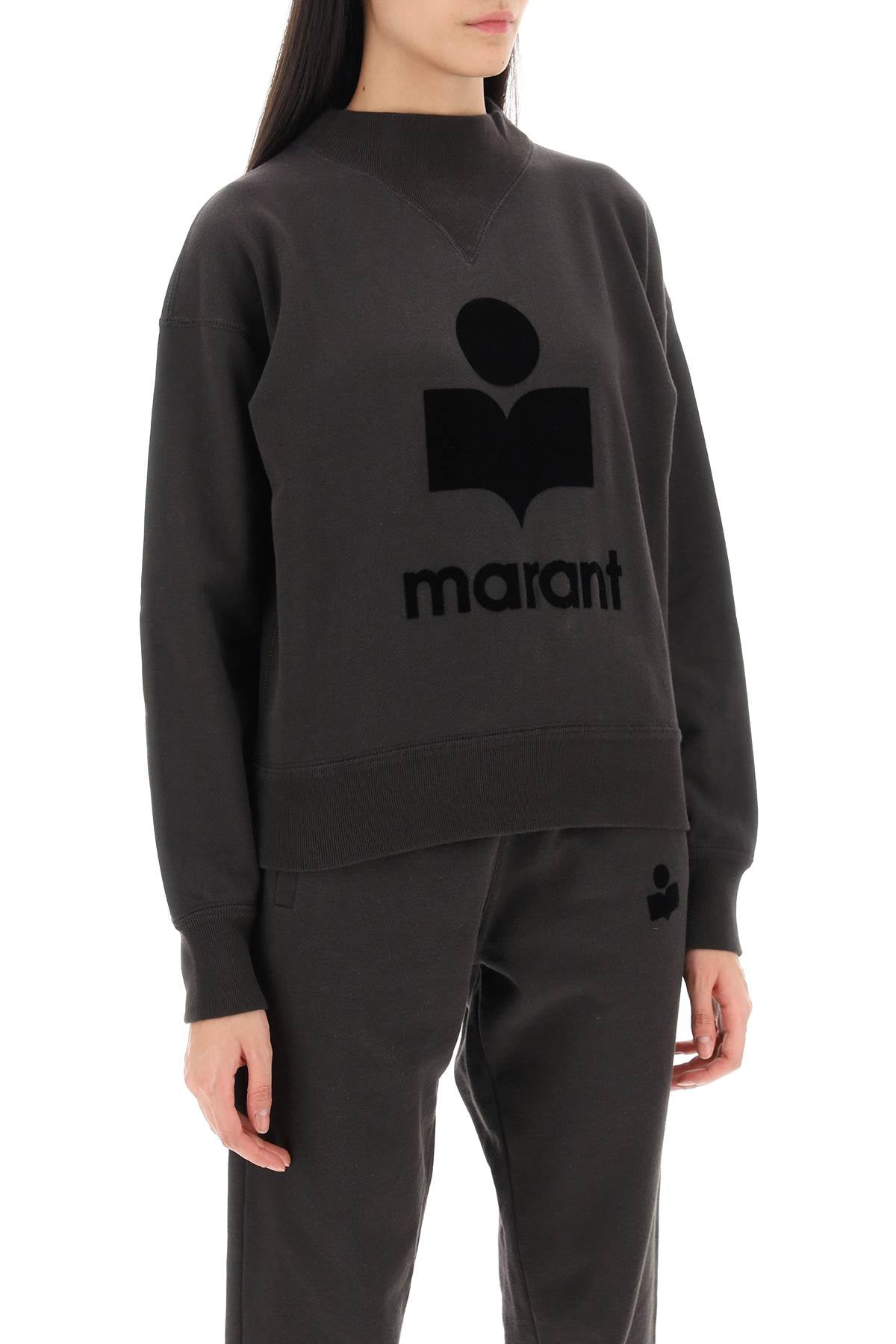 Marant ETOILE Isabel marant etoile moby sweatshirt with flocked logo